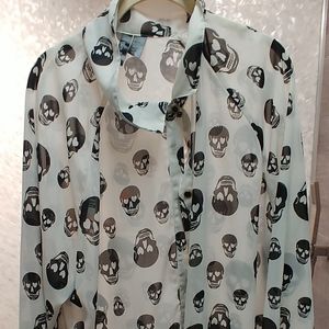Skull Blouse 3x